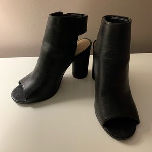 Black Peek a Boo Heels